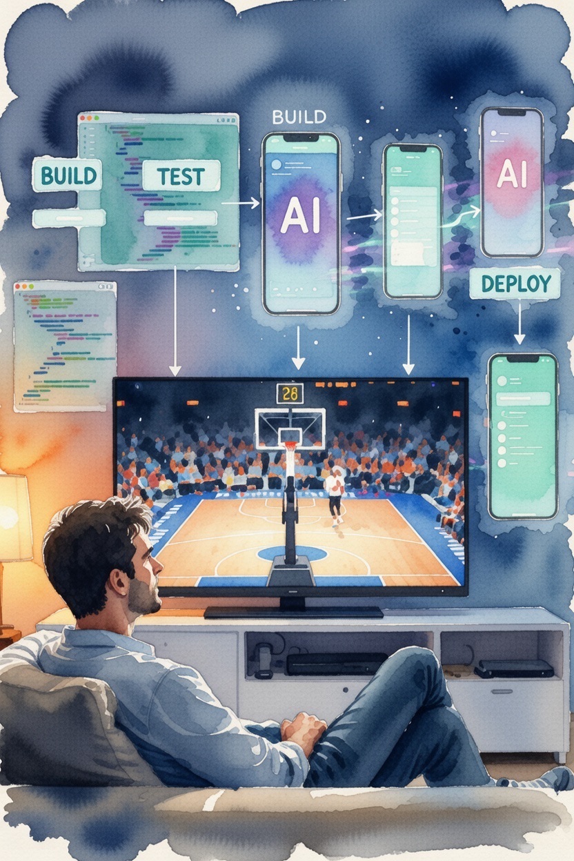 Building with AI - couch, Heat game, apps being created